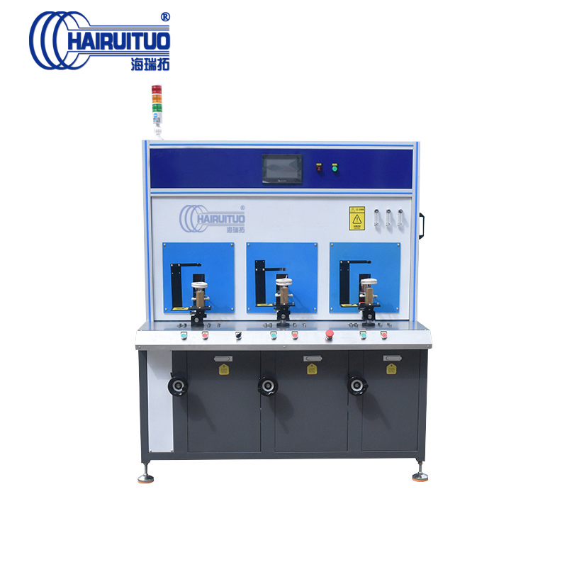 三工位铜���焊接高频钎焊机 冰箱�I����铜铝���异形管高频焊接讑֤�