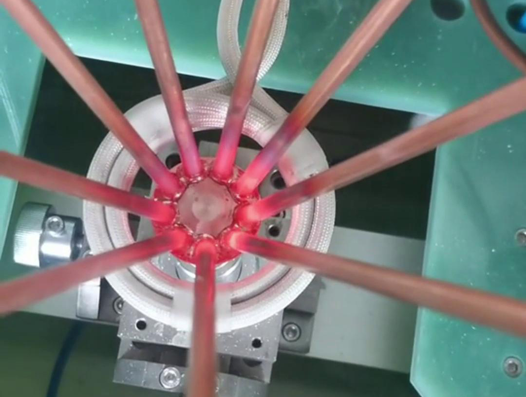 分液器高頻感應焊接，多工位高頻釬焊設備，省時省力省人工