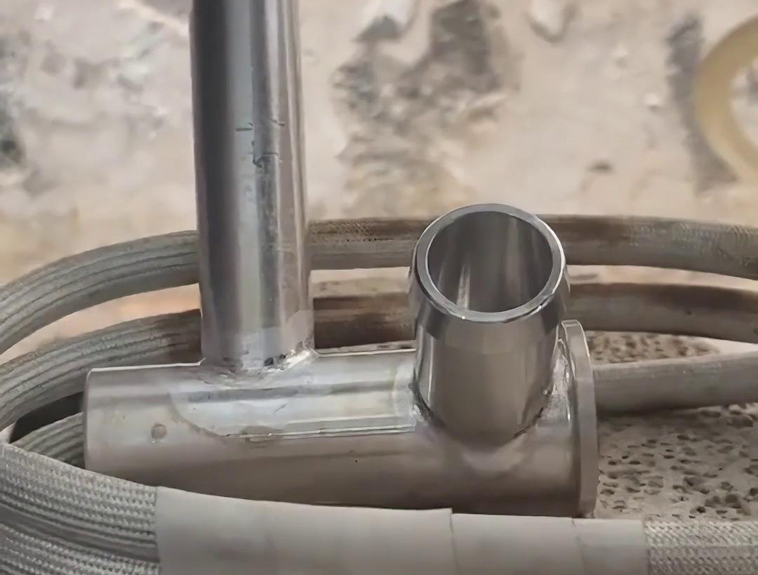 汽車空調管路鋁壓板，鋁管鋁件感應焊接用高頻焊機